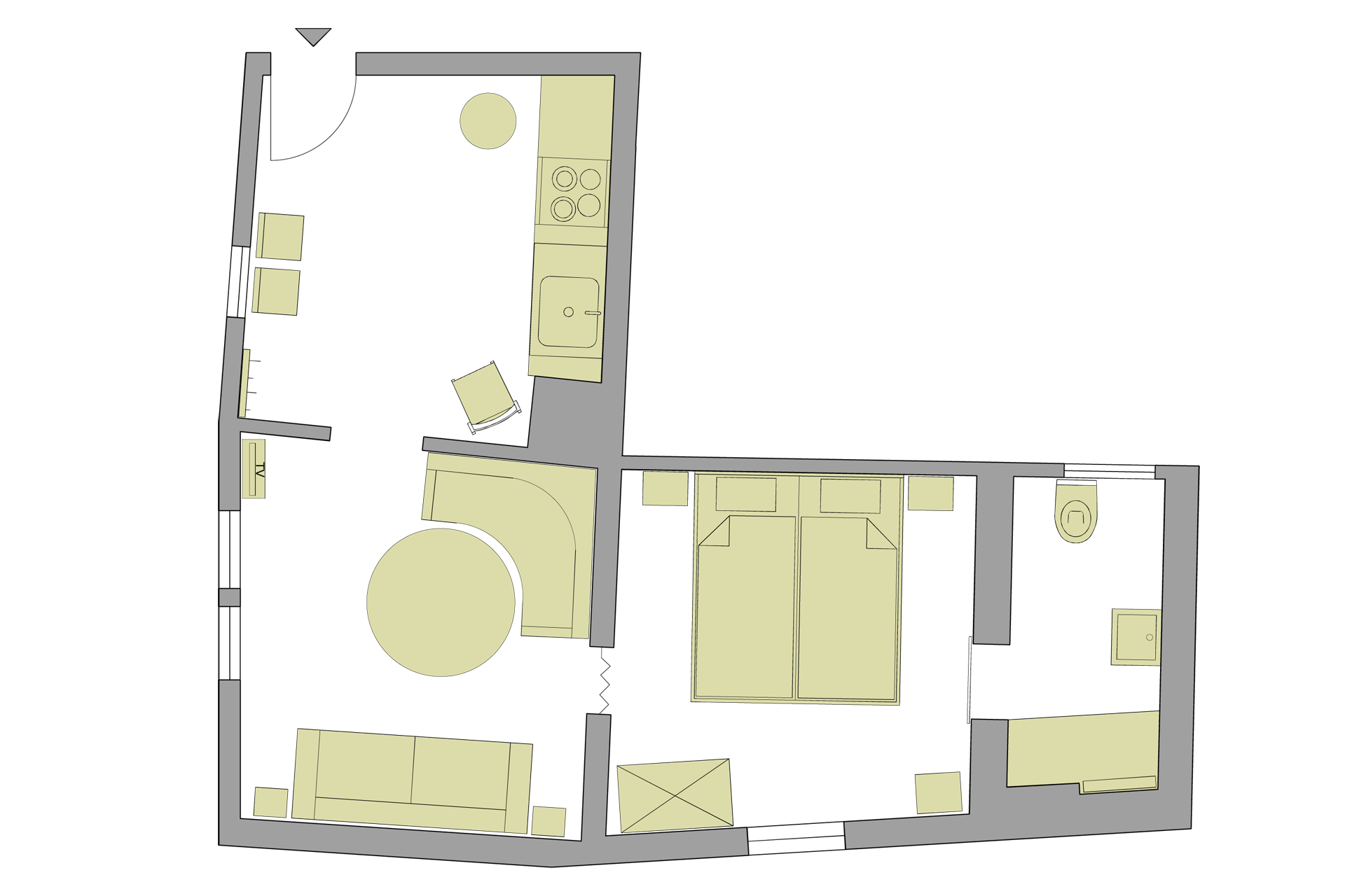 Grundriss Ferienwohnung Ferienwohnung Jägerzeit - Alte Uhrmacherei in Heimbach/Eifel